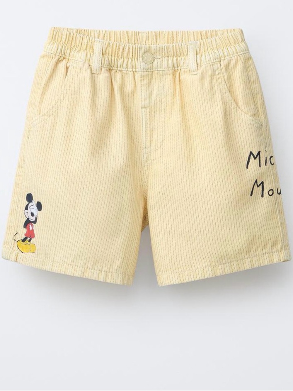 Zara STRIPED MICKEY MOUSE © DISNEY CANVAS SHORTS